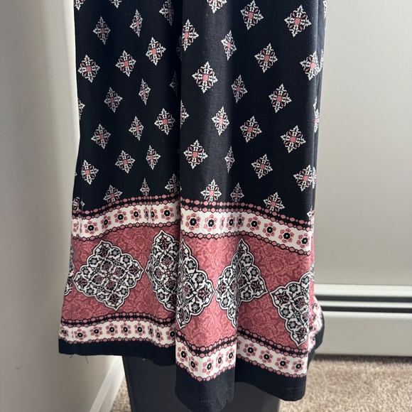 Eclipse Women's Strapless Aztec Maxi Tube Dress Multicolor Medium Boho Festivals - Picture 2 of 13